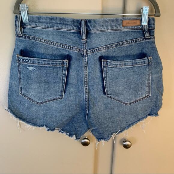 Blank NYC Wedge Shorts Distressed Denim Cutoff Shorts women’s Size 28 - Picture 6 of 11